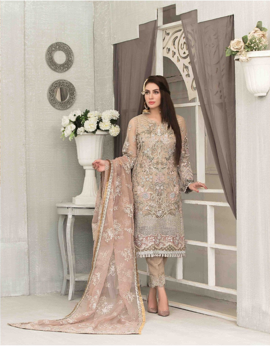 Bala By Tawakkal Chiffon Embroidered Collection 2021 -100% Original Guaranteed