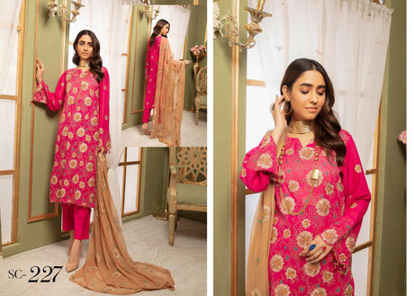 Khoobsurat Embroidered Swiss Lawn Collection-100% Original Guaranteed
