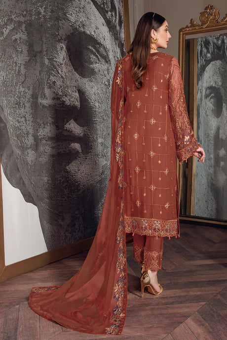 Chevron by Ramsha Luxury Chiffon Embroidered Collection