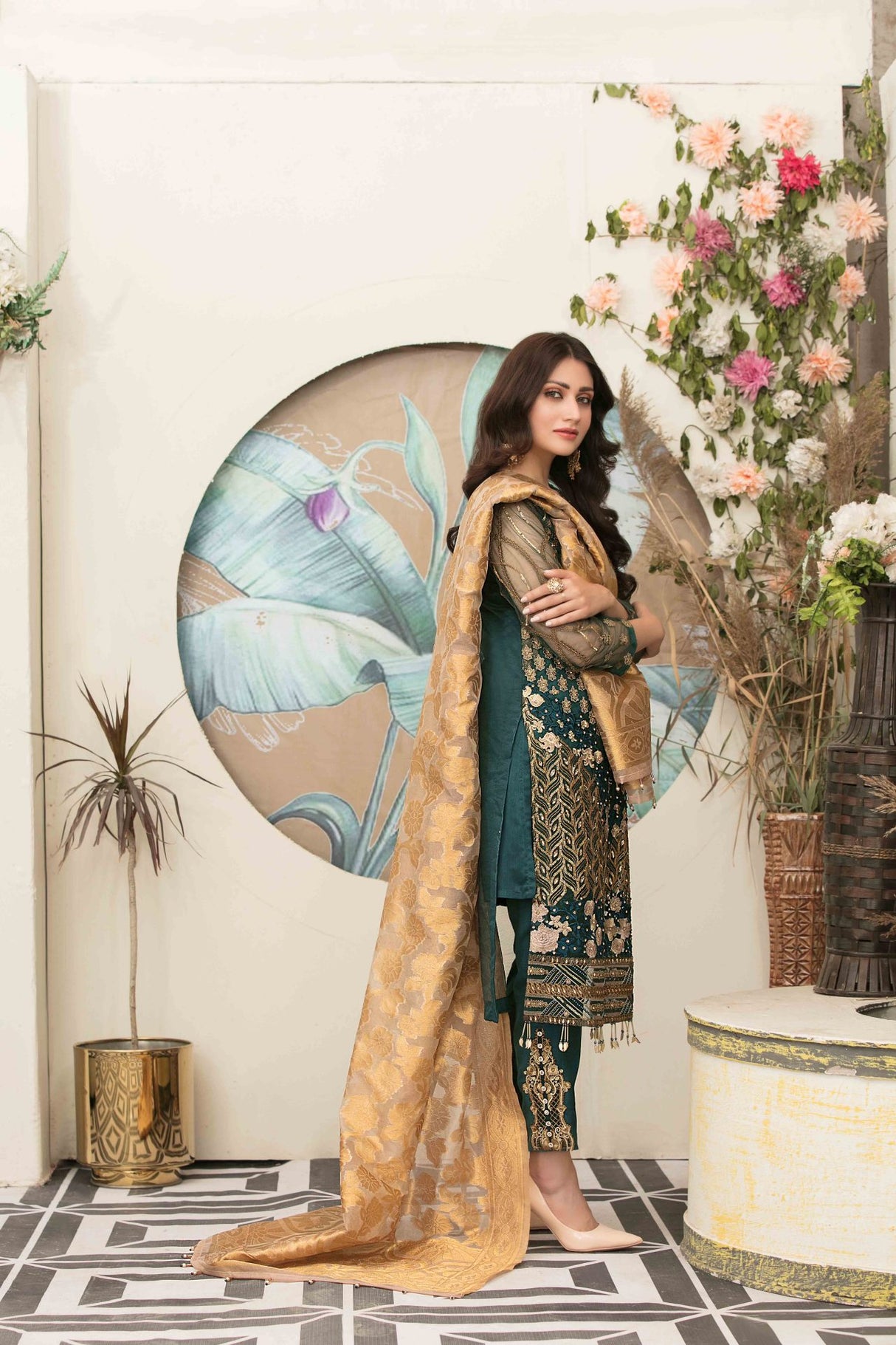 LUCILLE By Tawakkal Chiffon Embroidered Collection 2021 -100% Original Guaranteed