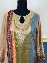 Pakistani Stitched Embroidery Party Wear Dresses Ready To Ship
