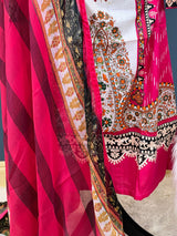 Pakistani Stitched lawn Embroidered Salwar kameez ready to ship