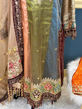 Pakistani Stitched Embroidery Party Wear Dresses Ready To Ship