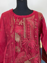 Pakistani Stitched Embroidery Party Wear Dresses Ready To Ship