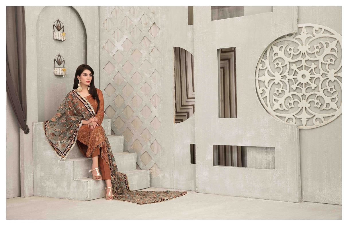 Bala By Tawakkal Chiffon Embroidered Collection 2021 -100% Original Guaranteed