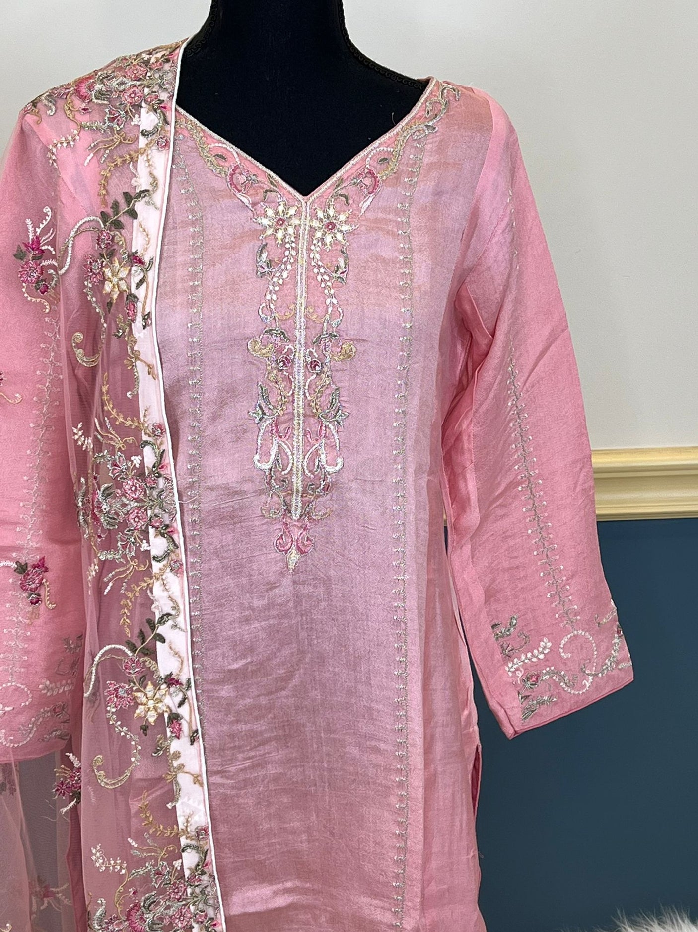 Pakistani Stitched Embroidery Party Wear Dresses Ready To Ship