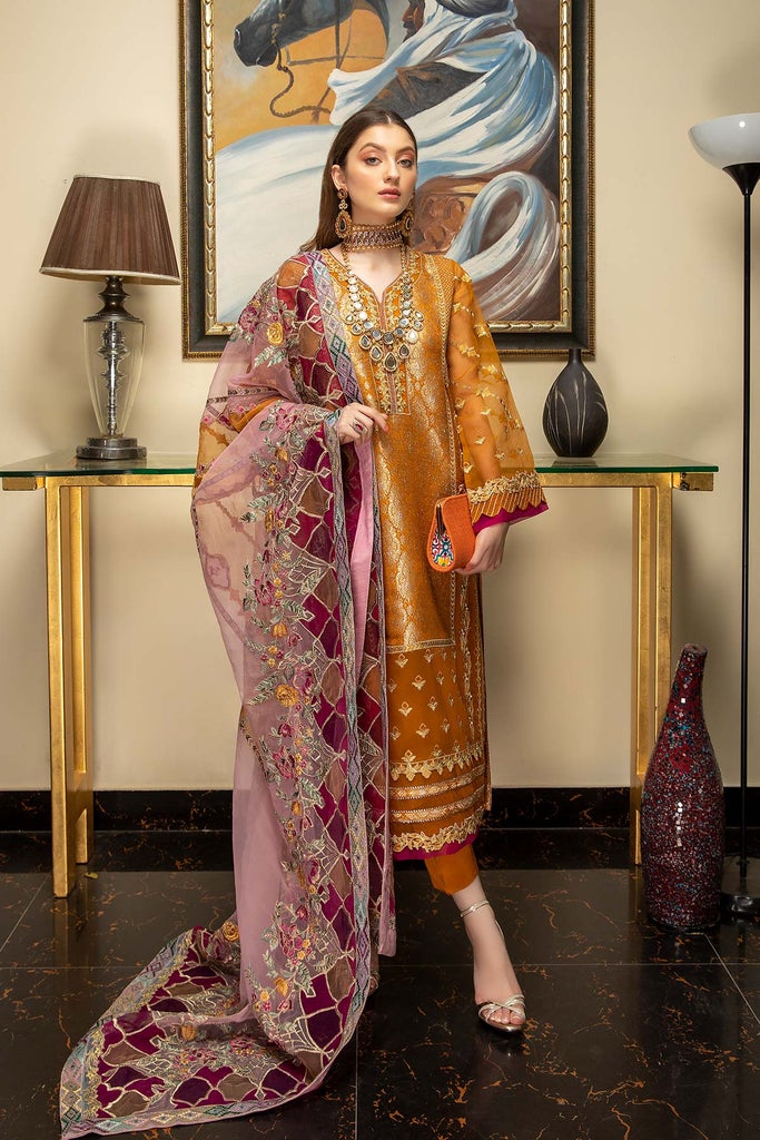 Charizma Diamond Dust Luxury Chiffon Embroidered 100% Original Guaranteed