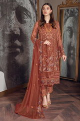 Chevron by Ramsha Luxury Chiffon Embroidered Collection