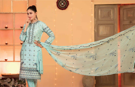 Festive Luxury by Tawakkal Embroidered Lawn Collection 2021 -100% Original Guaranteed