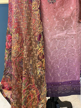 Pakistani Stitched lawn Embroidered Salwar kameez ready to ship