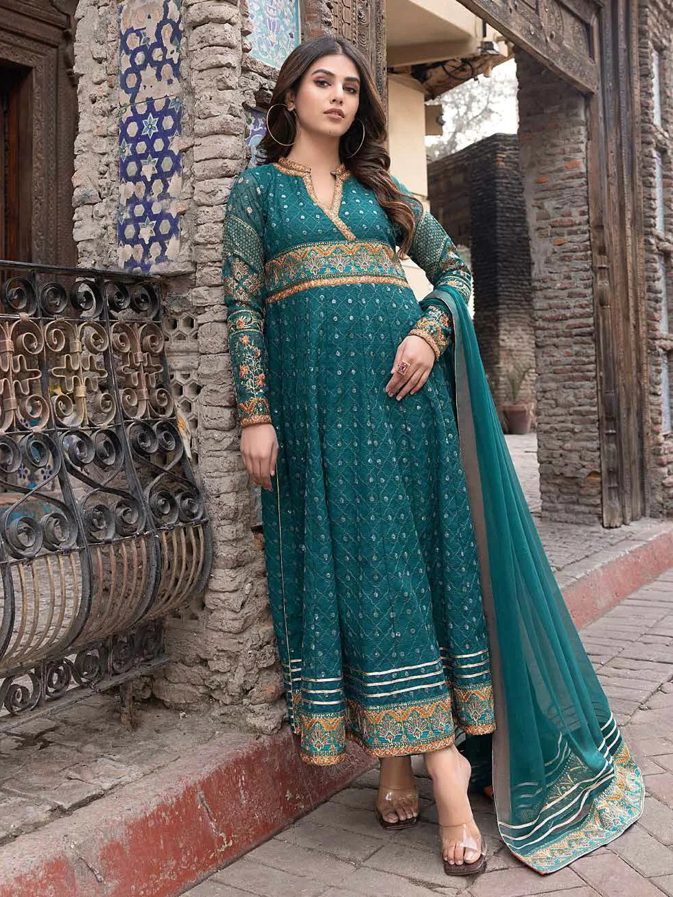 Aarzo by Charizma Premium Embroidered Luxury Chiffon Collection 100% Original