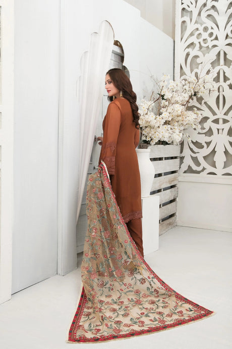 Gulrukh by Tawakkal Chiffon Embroidered Collection–  100% Original Guaranteed