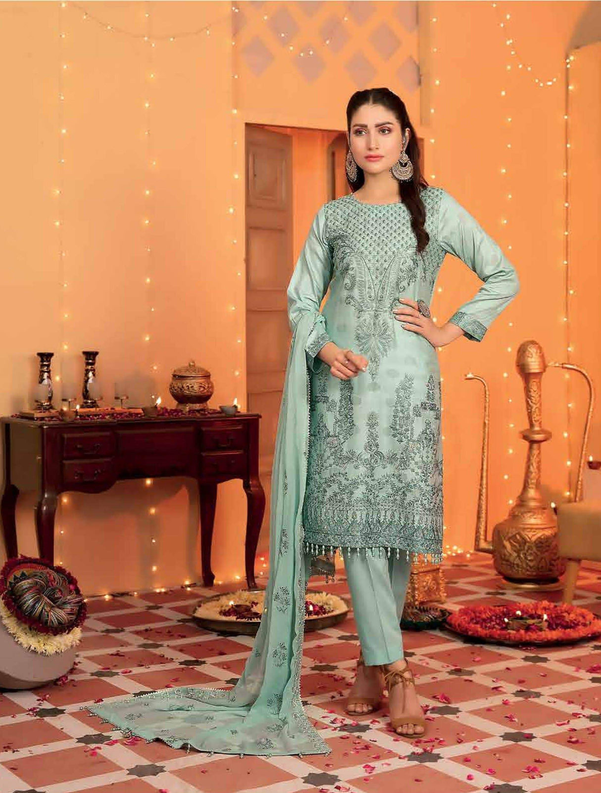 FESTIVE LUXURY By Tawakkal Embroidered Lawn Collection 2021 -100% Original Guaranteed