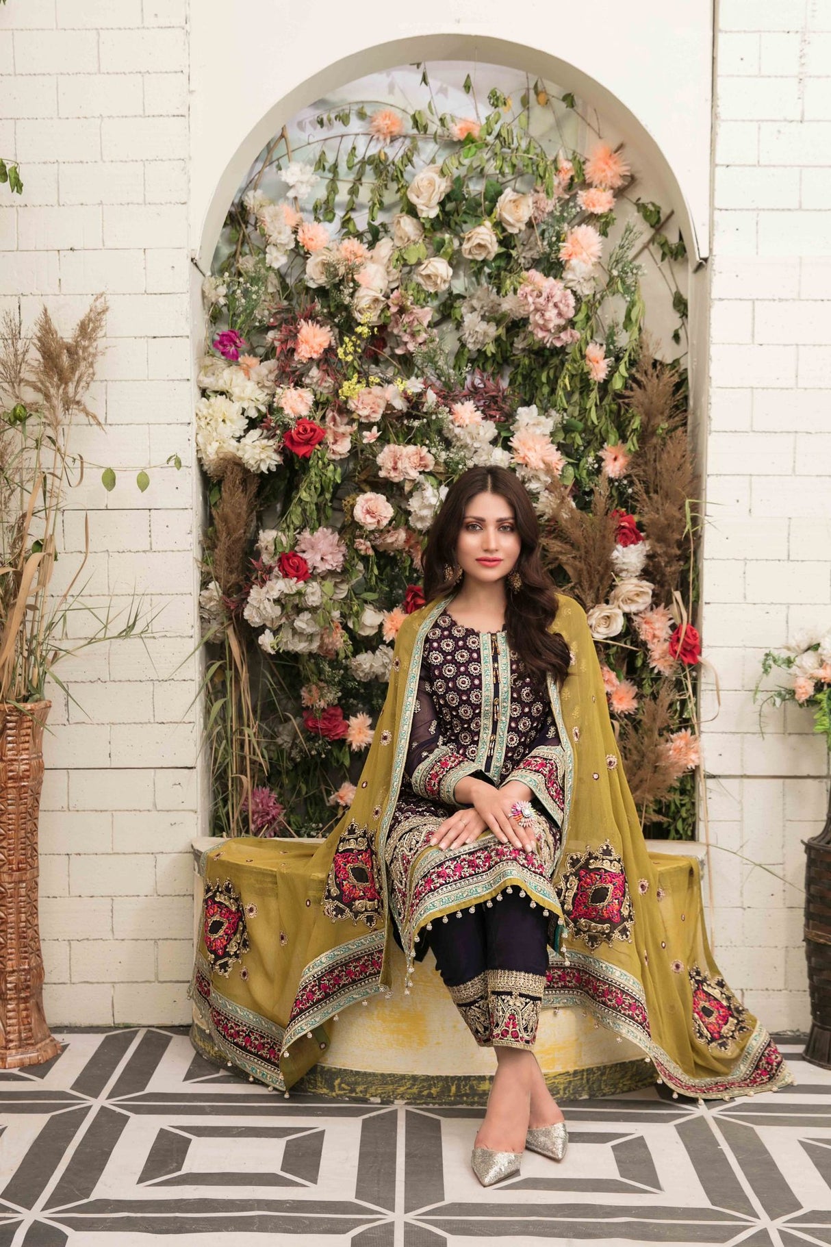 LUCILLE By Tawakkal Chiffon Embroidered Collection 2021 -100% Original Guaranteed