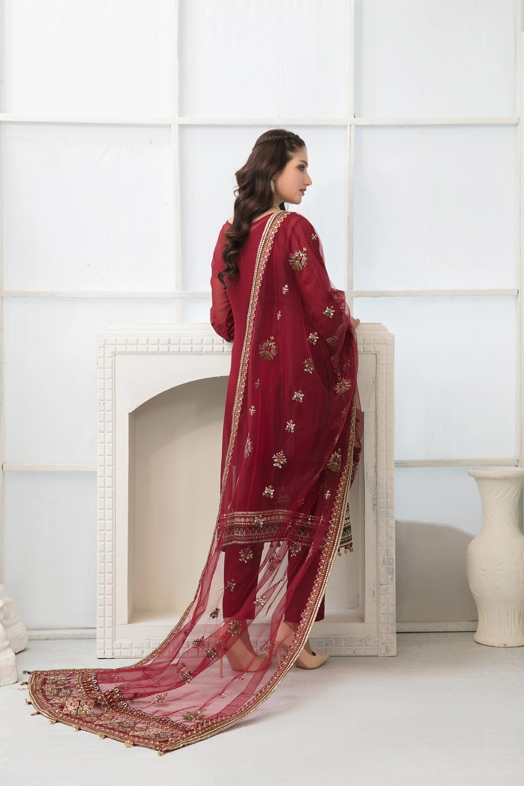 Gulrukh by Tawakkal Chiffon Embroidered Collection–  100% Original Guaranteed