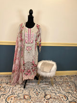 Pakistani Stitched Embroidered lawn Salwar kameez ready to ship