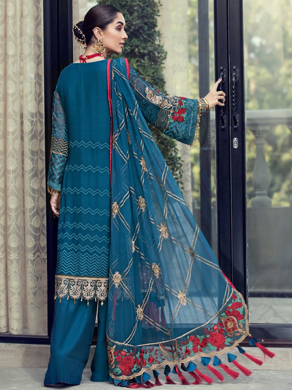 Resham Ghar Luxury Embroidered Chiffon Collection 2021 -100% Original Guaranteed