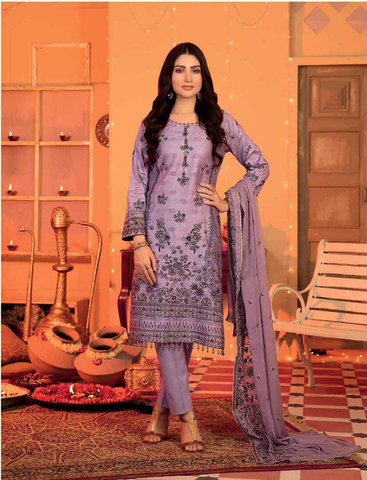 FESTIVE LUXURY By Tawakkal Embroidered Lawn Collection 2021 -100% Original Guaranteed