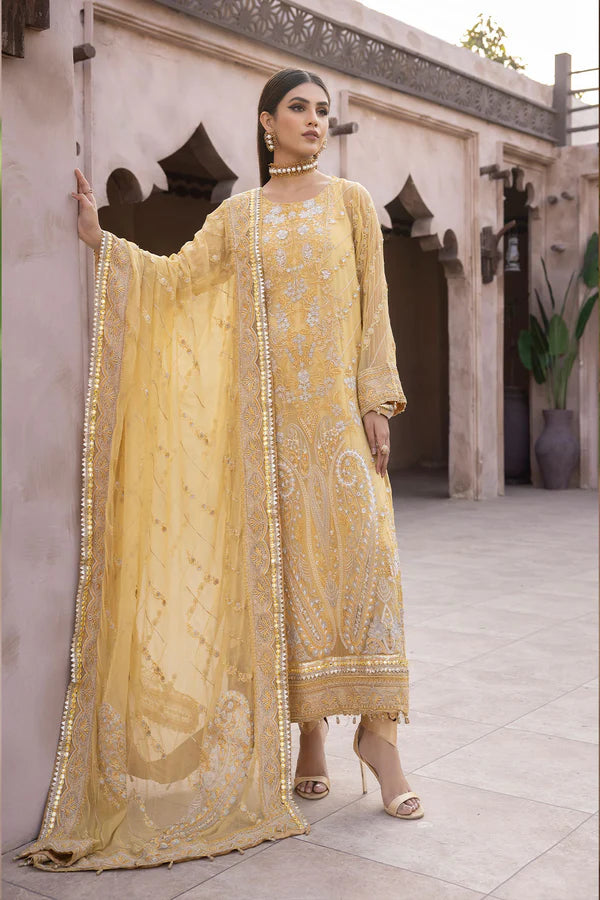 Johra Gold Luxury Chiffon Collection 100% Original