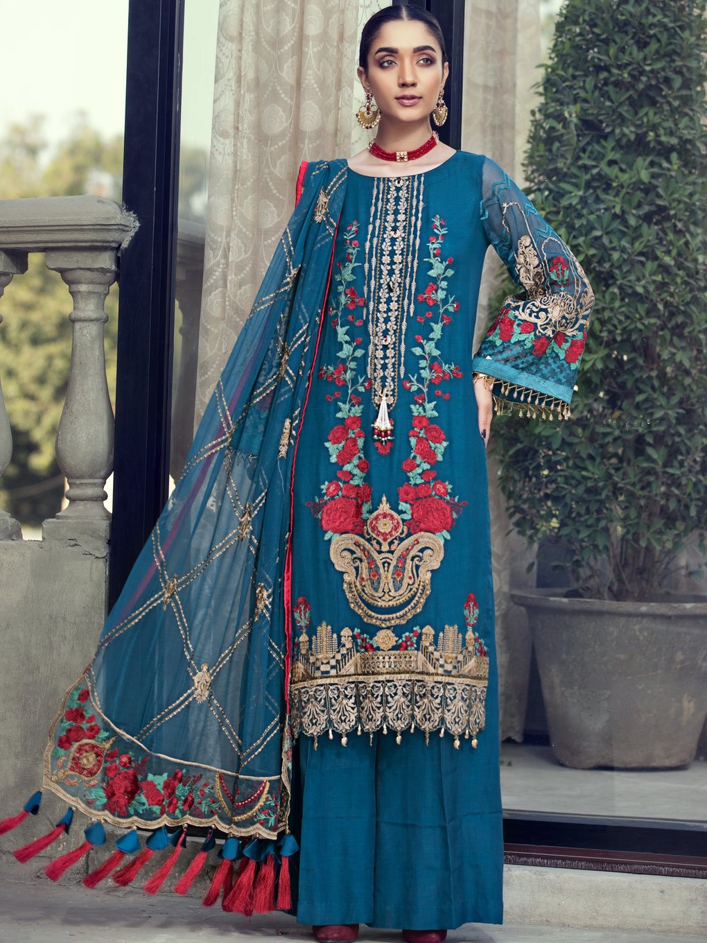 Resham Ghar Luxury Embroidered Chiffon Collection 2021 -100% Original Guaranteed