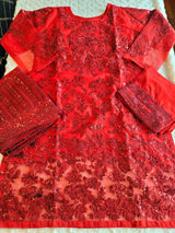Pakistani Stitched Embroidery Party Wear Dresses Ready To Ship