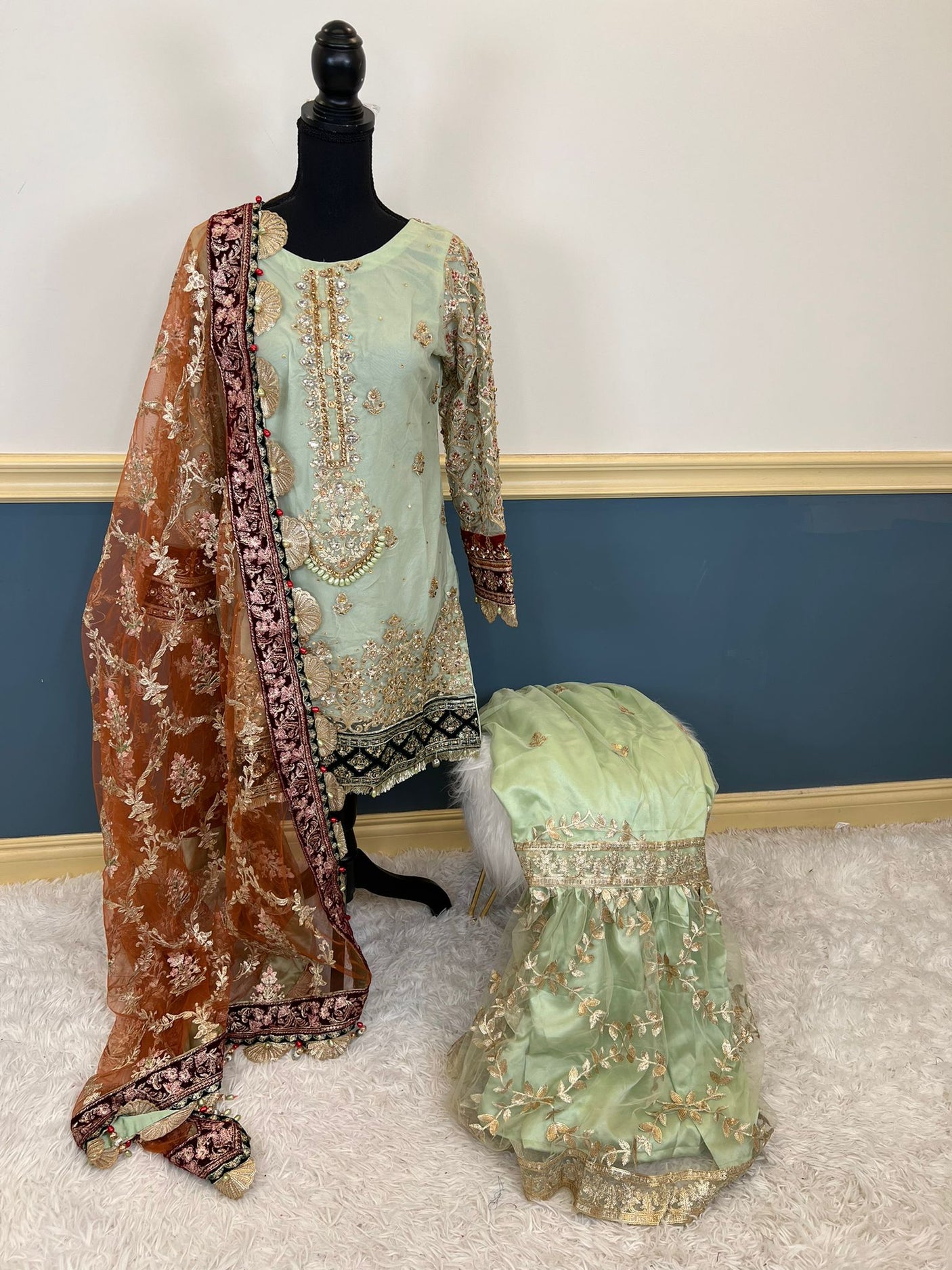 Pakistani Embroidered Party wear Ready To Ship