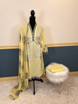 Pakistani Stitched Embroidered lawn Salwar kameez ready to ship