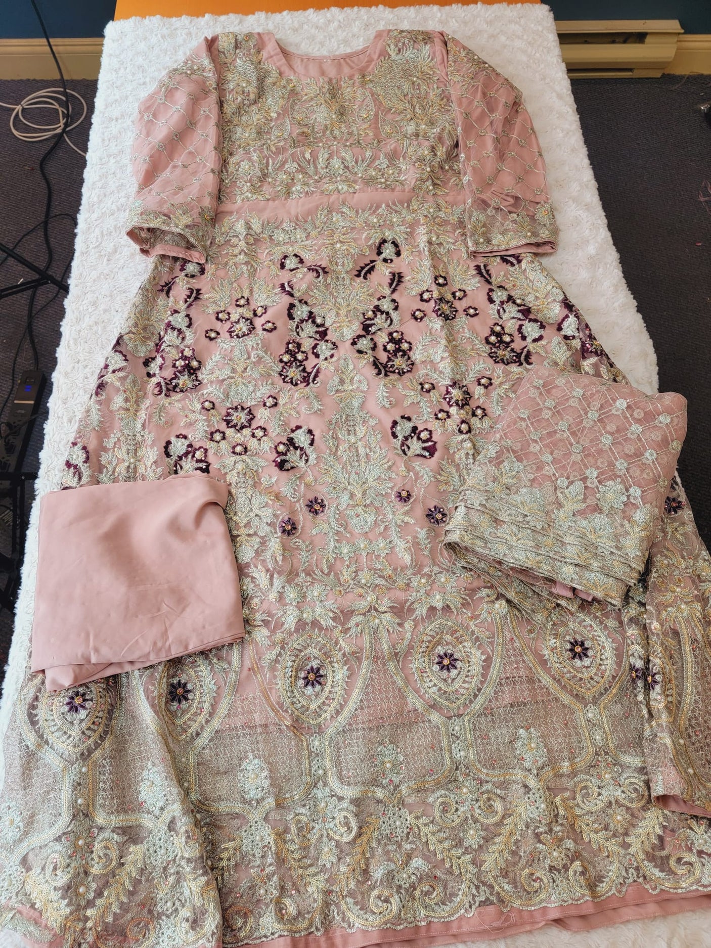 Pakistani Stitched Embroidery Party Wear Dresses Ready To Ship