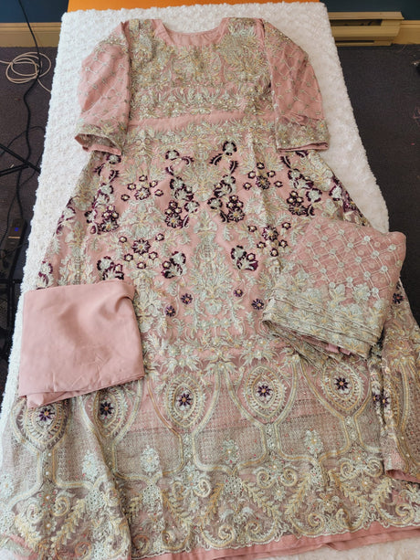 Pakistani Stitched Embroidery Party Wear Dresses Ready To Ship