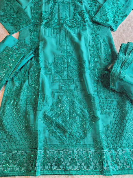 Pakistani Stitched Embroidery Party Wear Dresses Ready To Ship