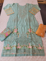 Pakistani Stitched lawn Embroidered Salwar kameez ready to ship