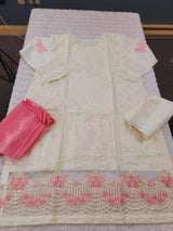 Pakistani Stitched Embroidery Lawn Suit Ready To Ship