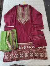 Pakistani Benchmark Raw Silk Kurti -100% Original Guaranteed