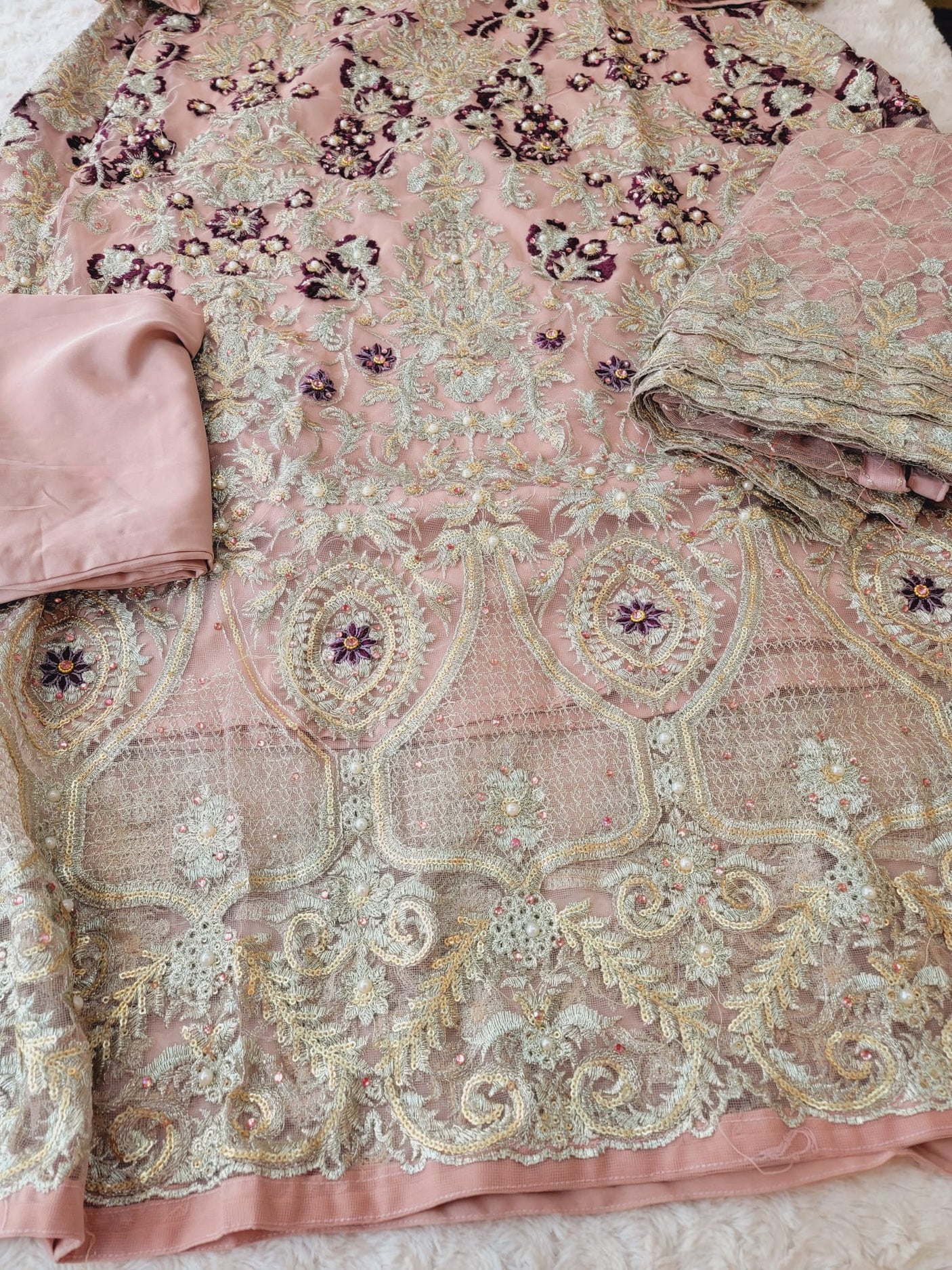 Pakistani Stitched Embroidery Party Wear Dresses Ready To Ship