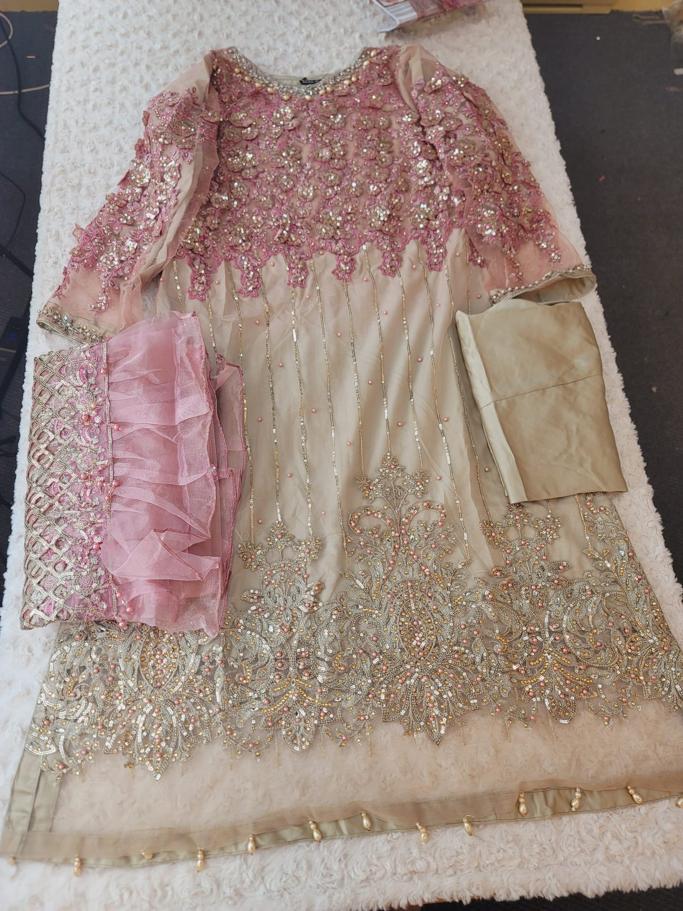 Pakistani Stitched Embroidery Party Wear Dresses Ready To Ship