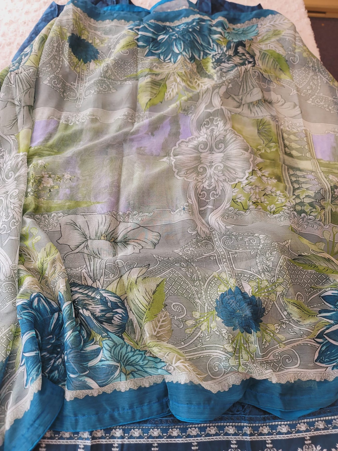 Pakistani Stitched lawn Embroidered Salwar kameez ready to ship