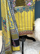 Pakistani Stitched lawn Embroidered Salwar kameez ready to ship