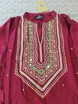 Pakistani Benchmark Raw Silk Kurti -100% Original Guaranteed