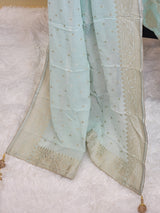 Pure Khaddi Georgette Banarasi Salwer Kamiz