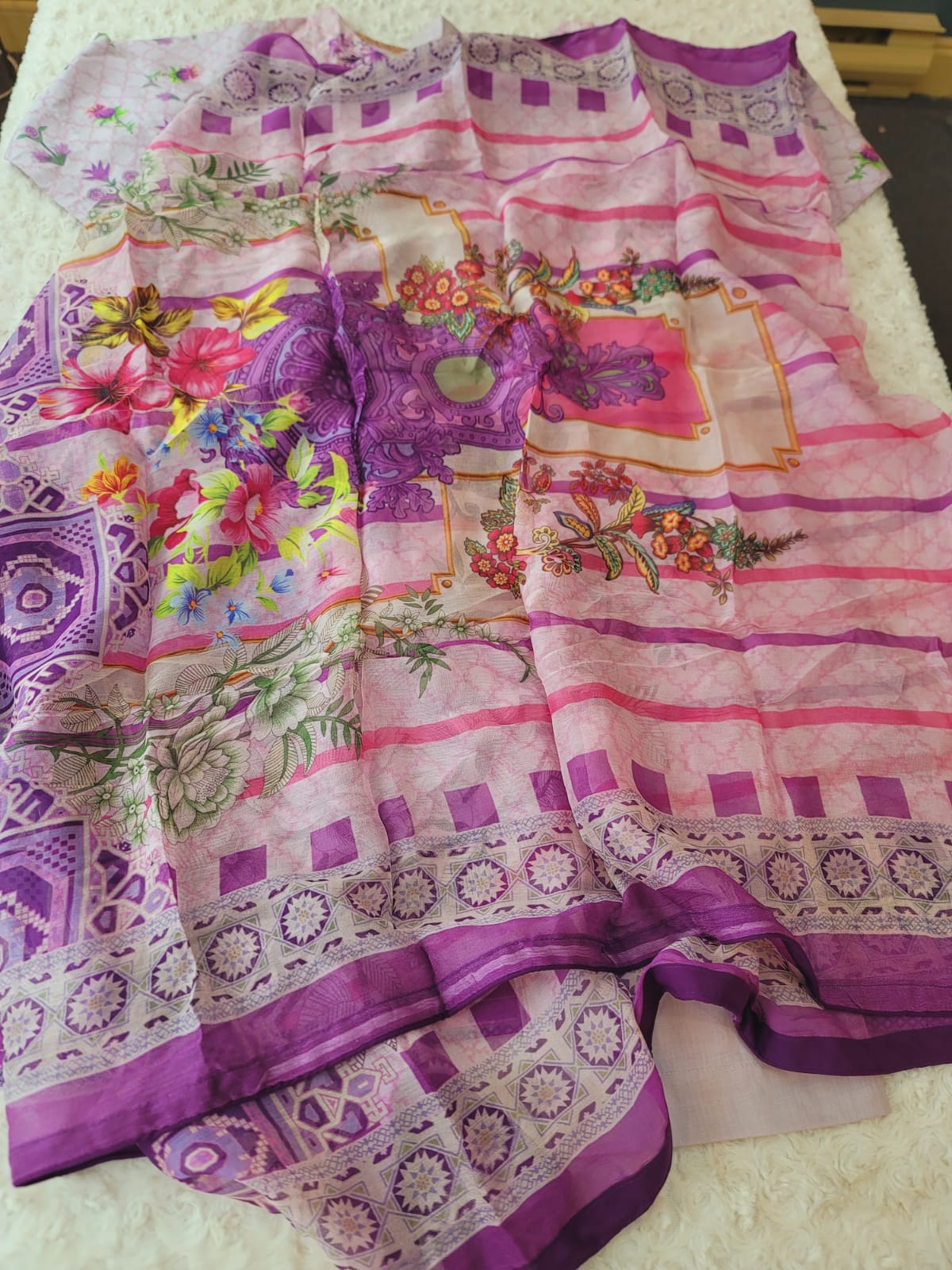 Pakistani Stitched lawn Embroidered Salwar kameez ready to ship