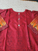 Pakistani Stitched Embroidery Lawn Suit Ready To Ship