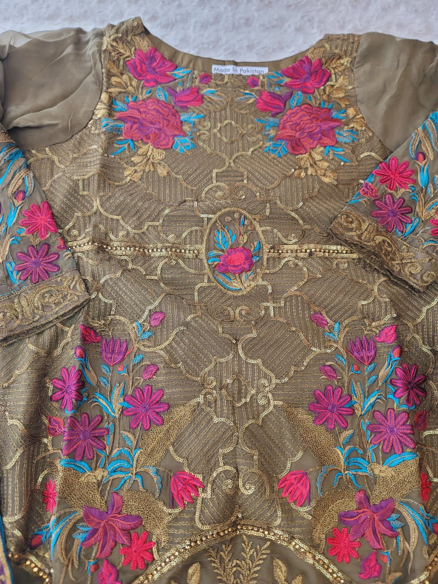 Pakistani Stitched Embroidery Party Wear Dresses Ready To Ship