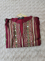 Pakistani Benchmark Raw Silk Kurti -100% Original Guaranteed