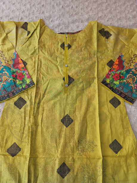 Pakistani Stitched lawn Embroidered Salwar kameez ready to ship