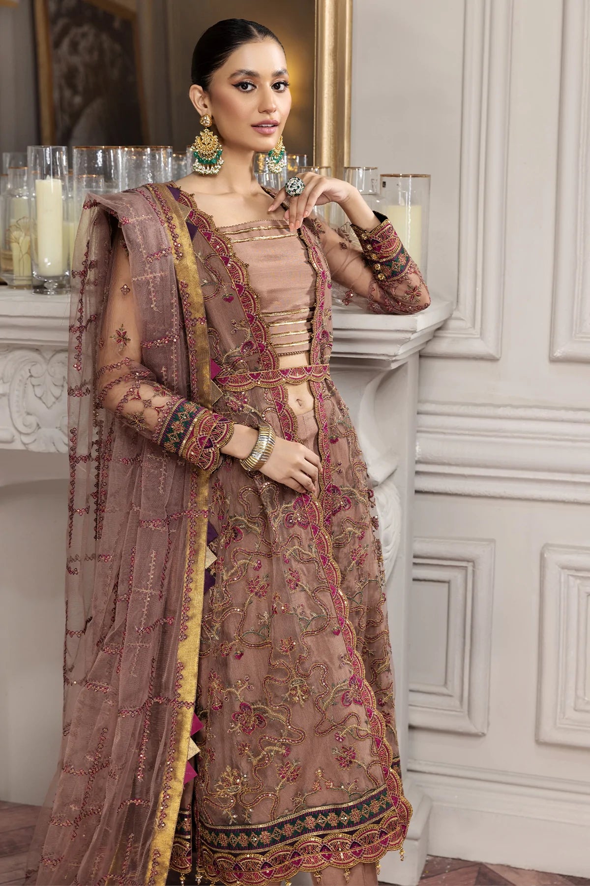 Alizeh Embroidered Chiffon Collection100% Original