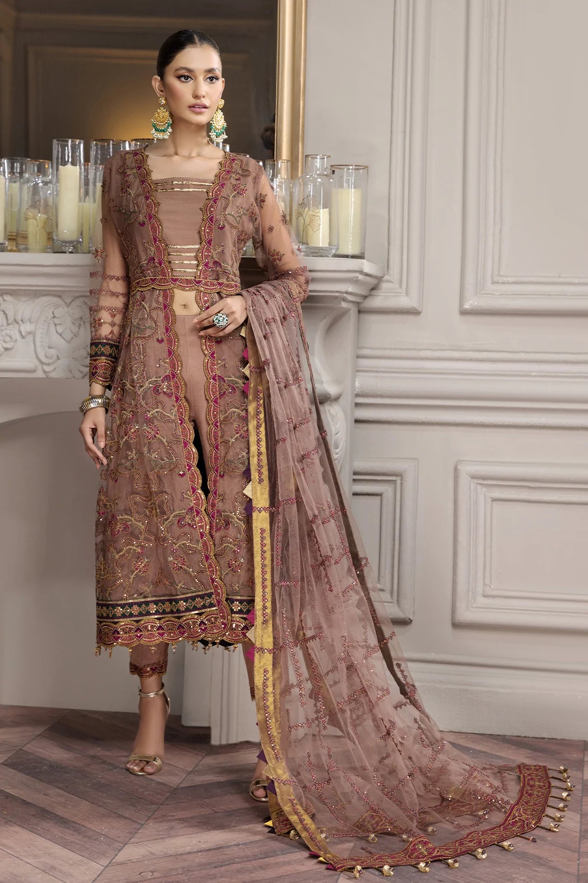 Alizeh Embroidered Chiffon Collection100% Original