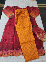Pakistani Stitched Embroidery Lawn Suit Ready To Ship