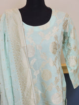 Pure Khaddi Georgette Banarasi Salwer Kamiz
