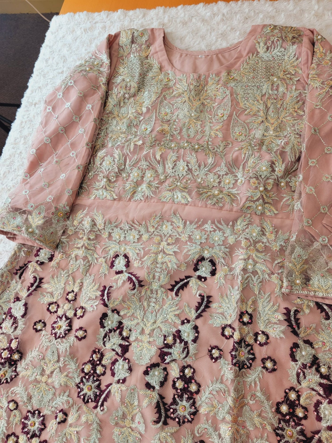 Pakistani Stitched Embroidery Party Wear Dresses Ready To Ship