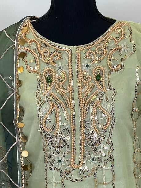 Pakistani Stitched Embroidery Party Wear Dresses Ready To Ship